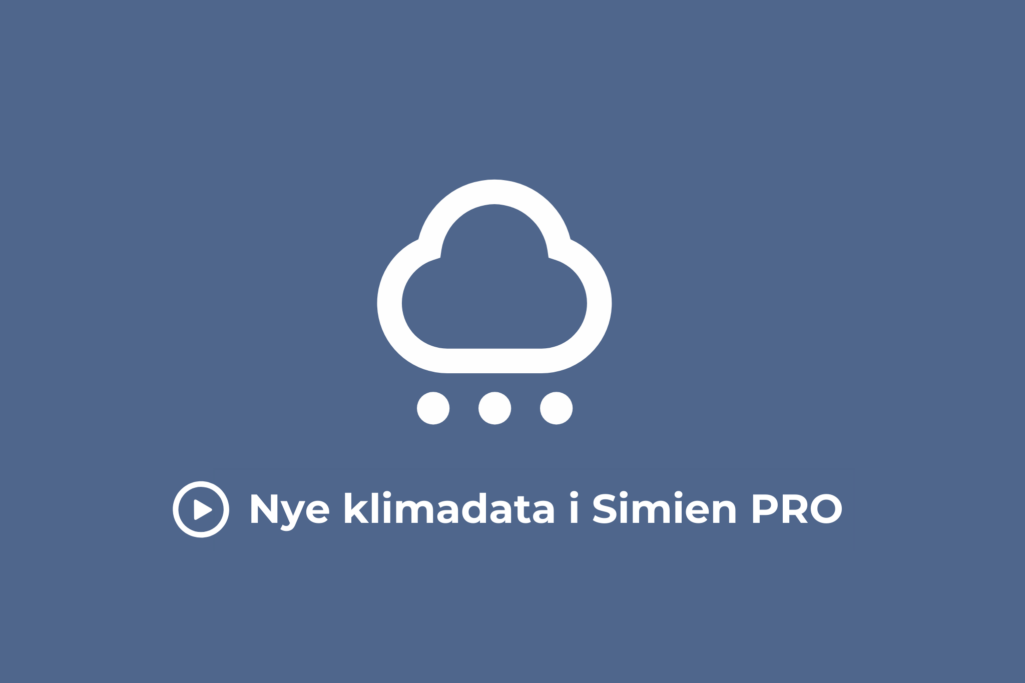 Nye klimadata i Simien PRO